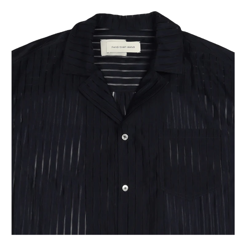 Semi Transparent Shirt Navy