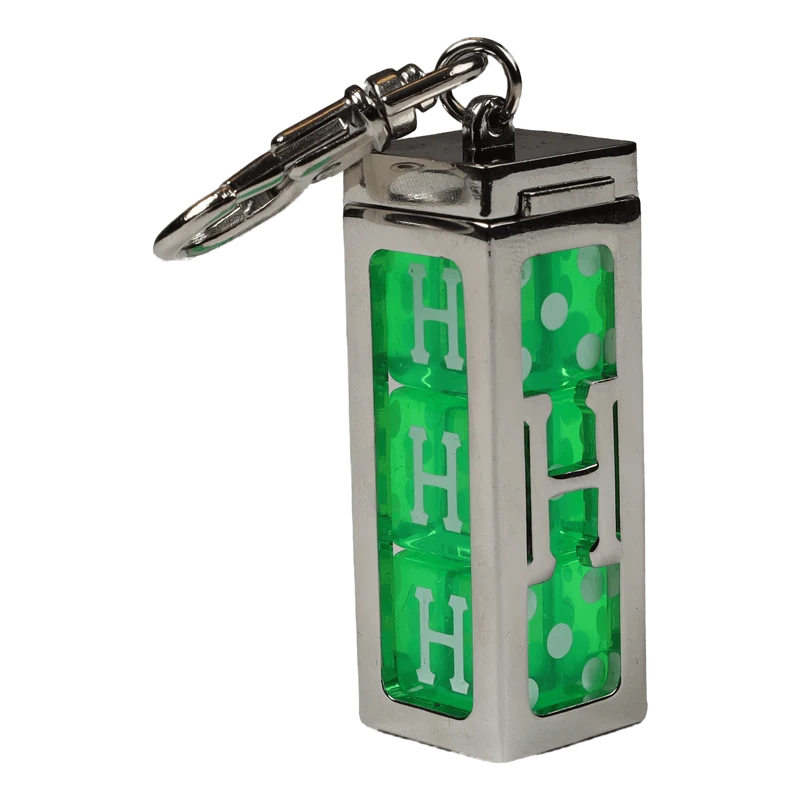 Huf Dice Keychain Silver