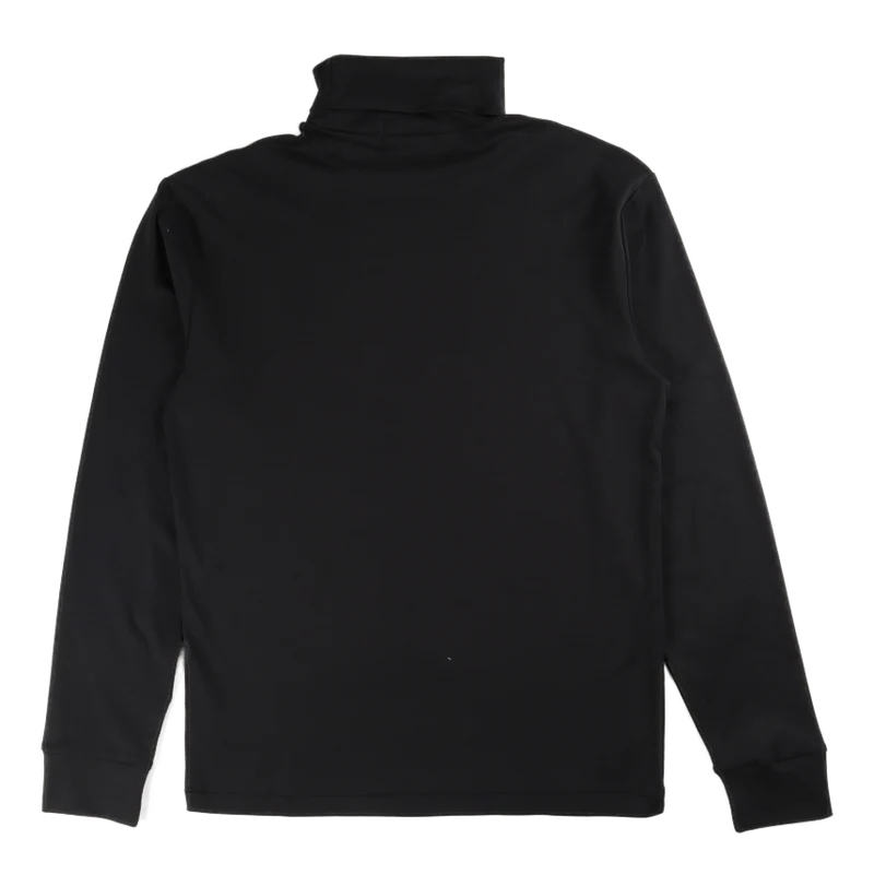 Soft Cotton Turtleneck Black