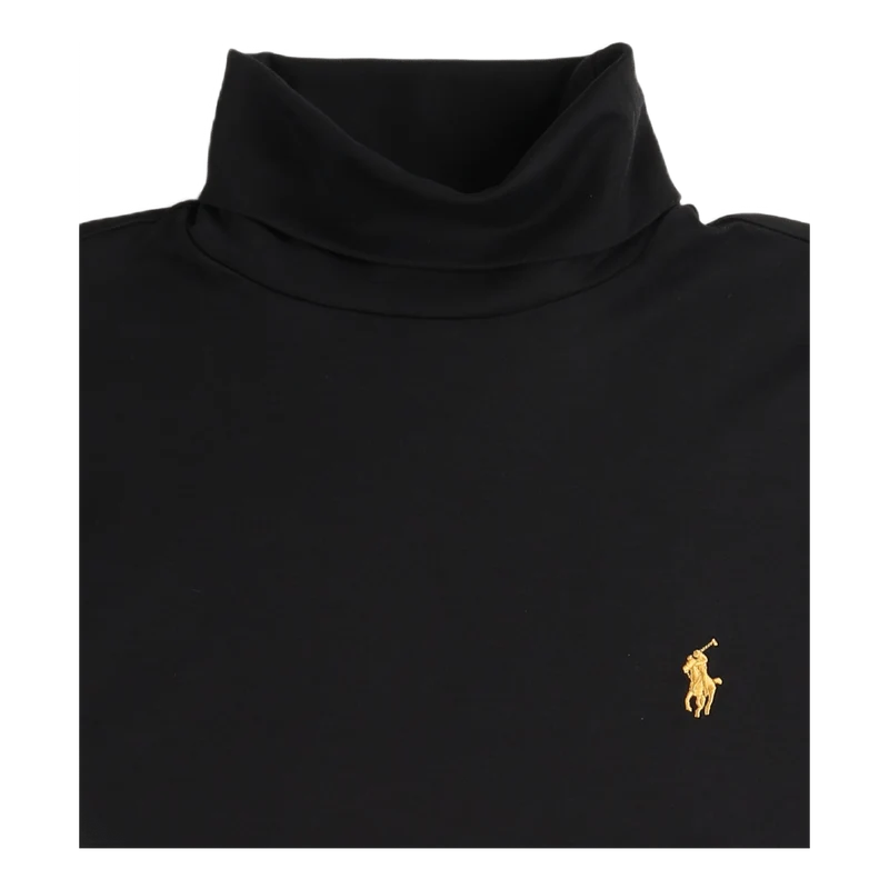 Soft Cotton Turtleneck Black