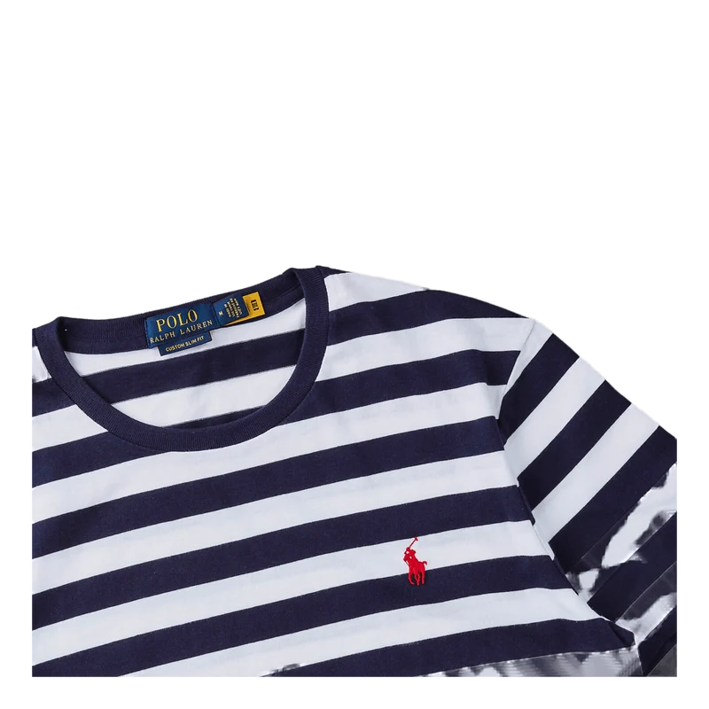Custom Slim Fit Striped Jersey T-Shirt