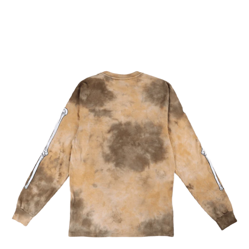Mess Tiedye L/s Tee Brown