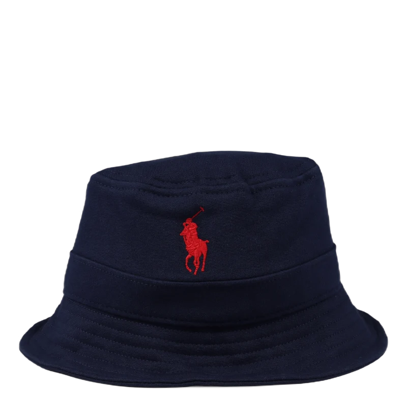 Cotton-Blend Fleece Bucket Hat Cruise Navy