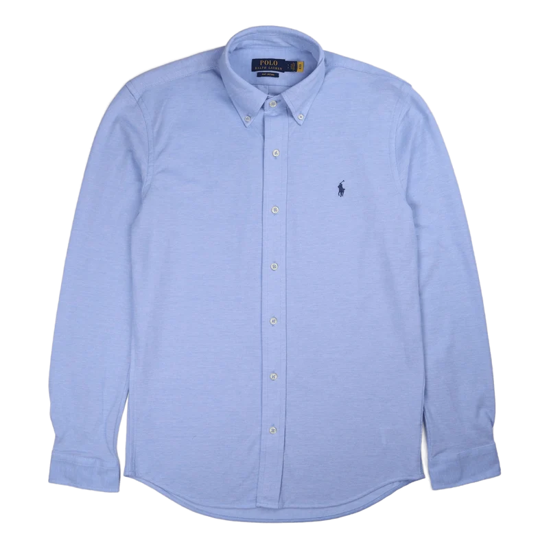 Knit Oxford Shirt Harbor Island Blue