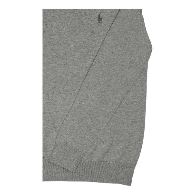 Cotton-Cashmere Crewneck Sweater Andover Heather