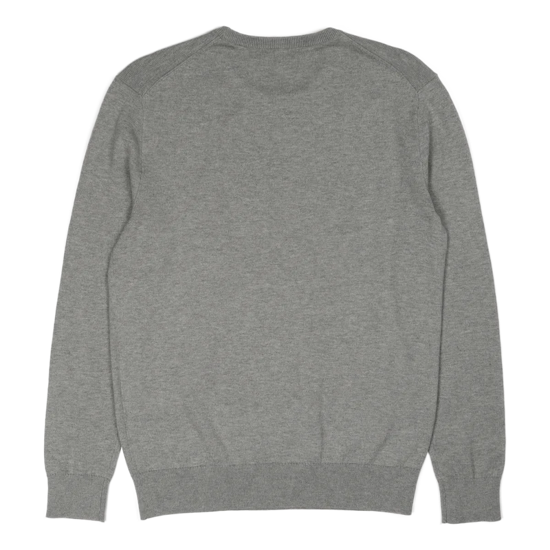 Cotton-Cashmere Crewneck Sweater Andover Heather