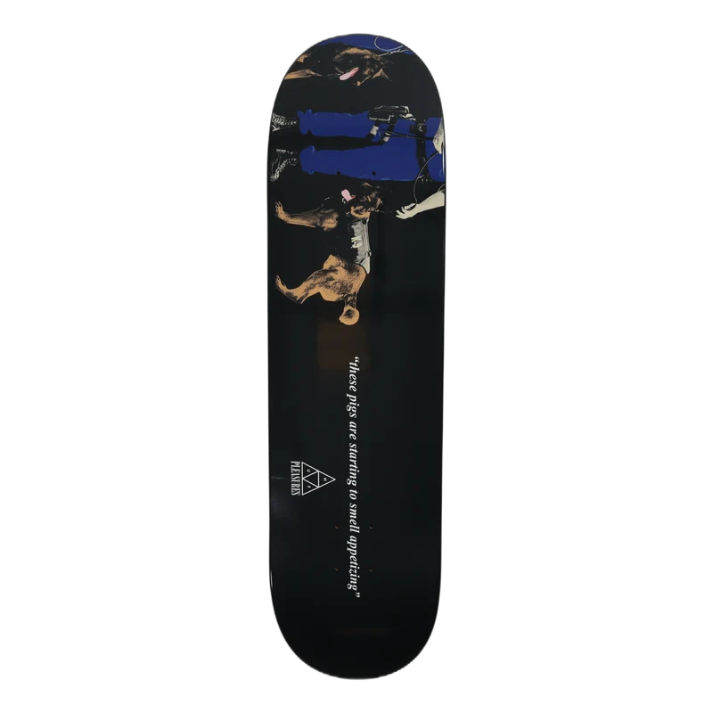 HUF X PLEASURES GANG CONTROL SKATE DECK BLACK