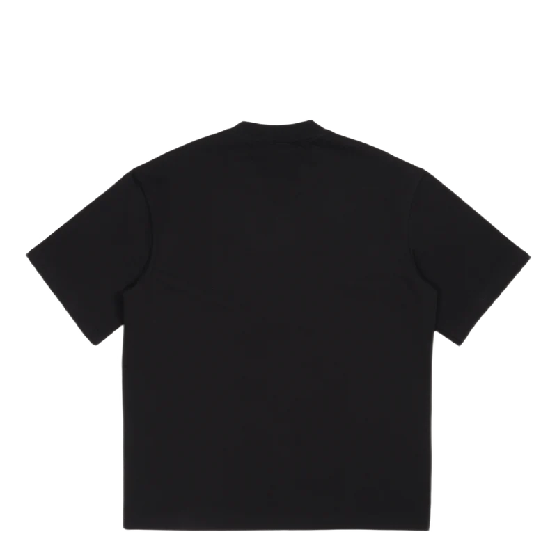 Panelled Collar T-shirt Black