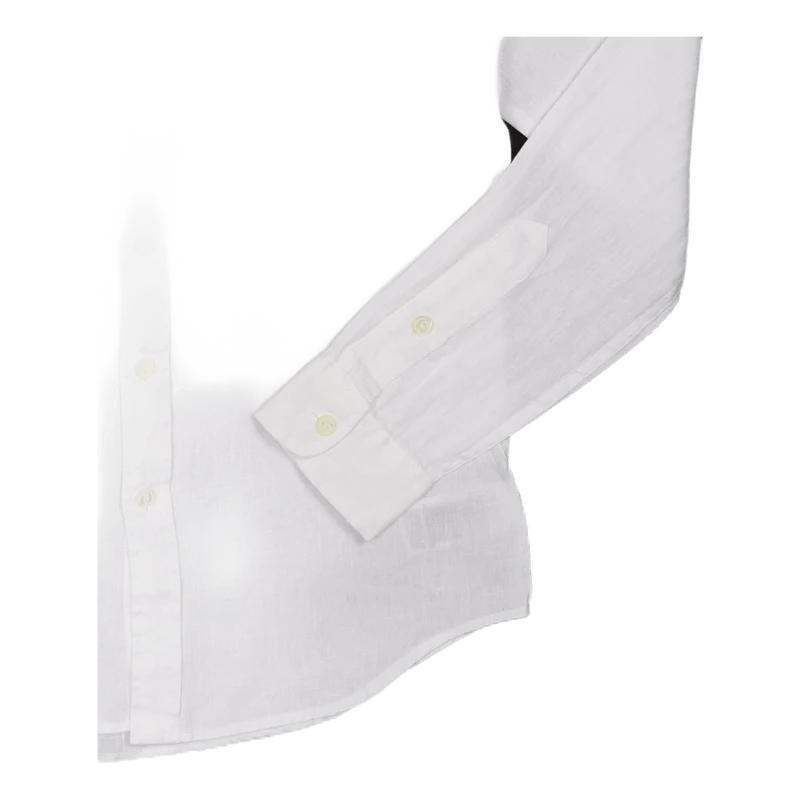 Slim Fit Linen Shirt White