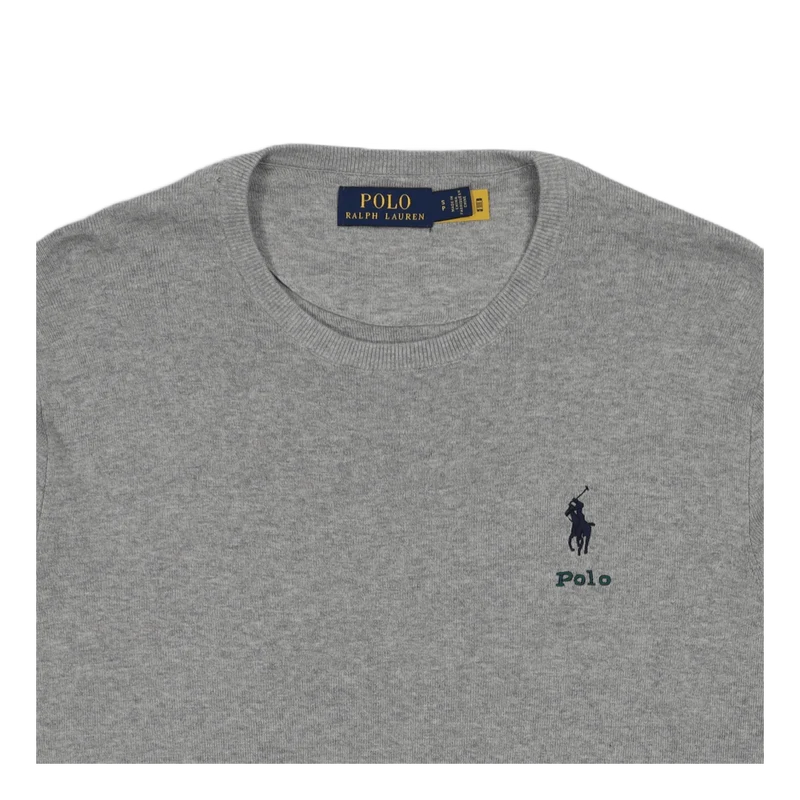 Cotton Crewneck Sweater Andover Heather