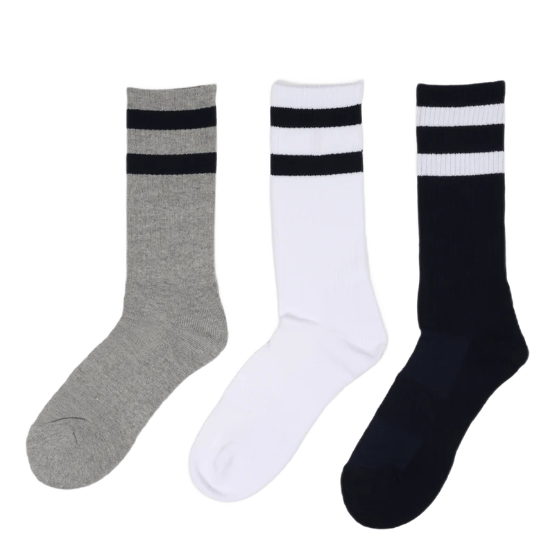 Athletic Crew Sock 3-pack White/Grey/Cruise Nvy