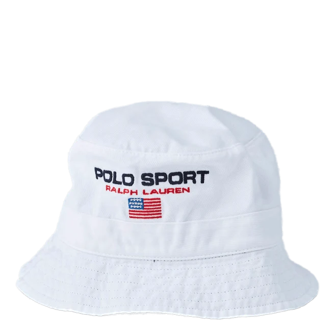 Polo Sport Chino Bucket Hat White