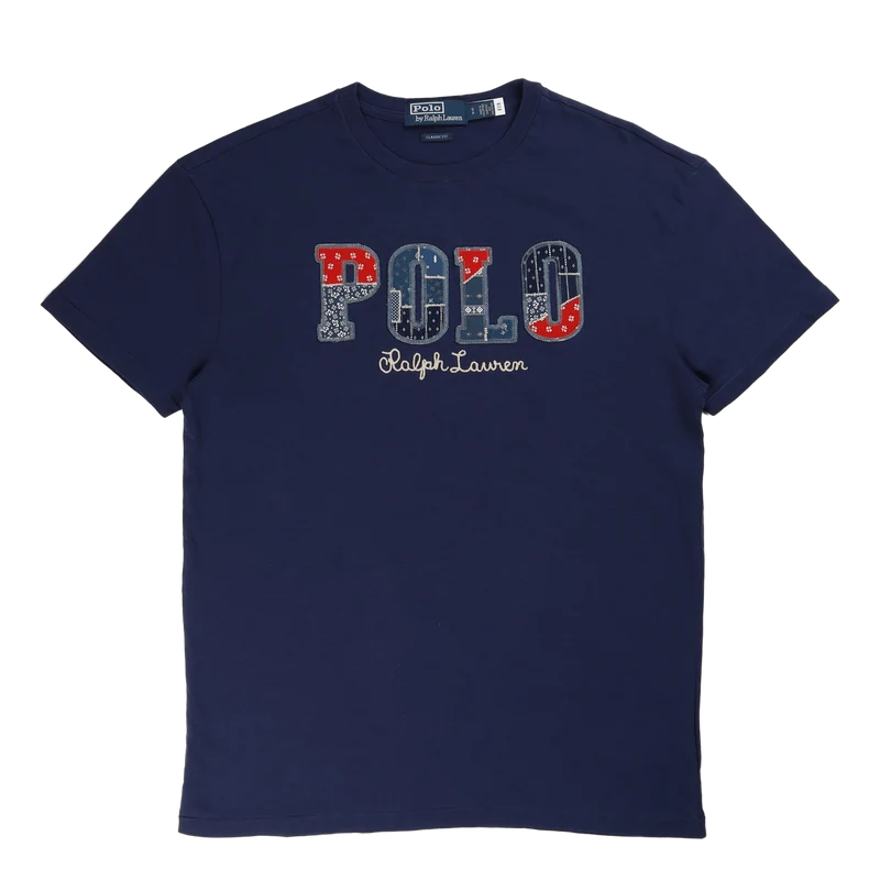 Classic Fit Logo Jersey T-Shirt Dark Cobalt