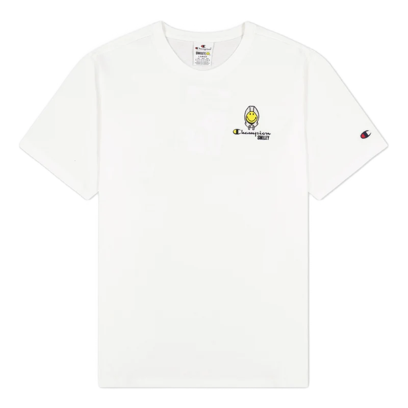 Champion X Smiley - Crewneck T White