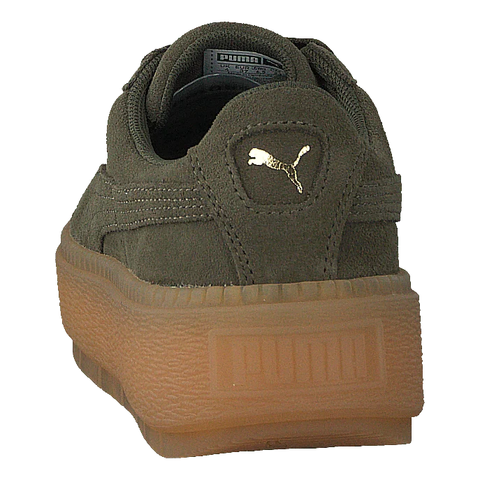W Suede Platform Trace Green