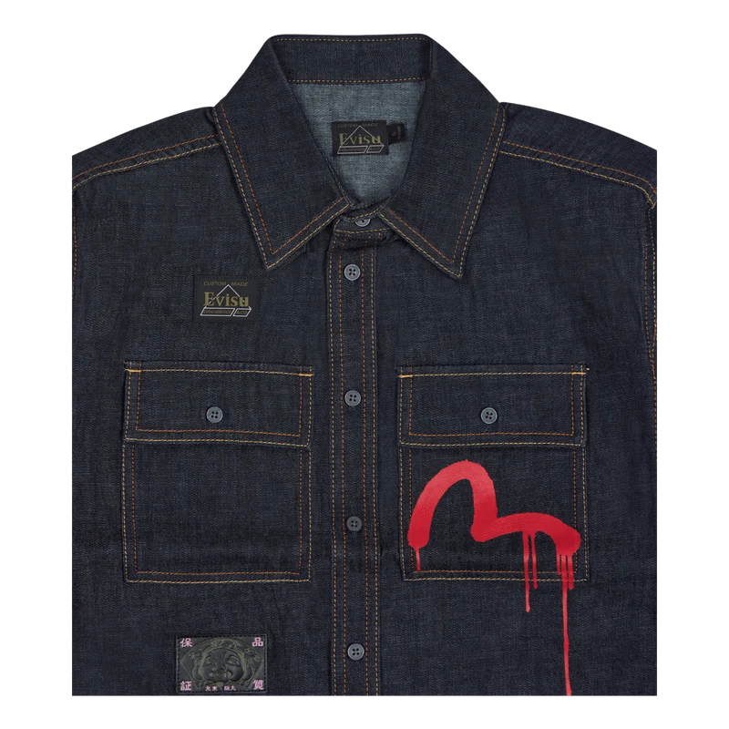Evisu X Sfera Ebbasta Daicock Dark Shade Indigo