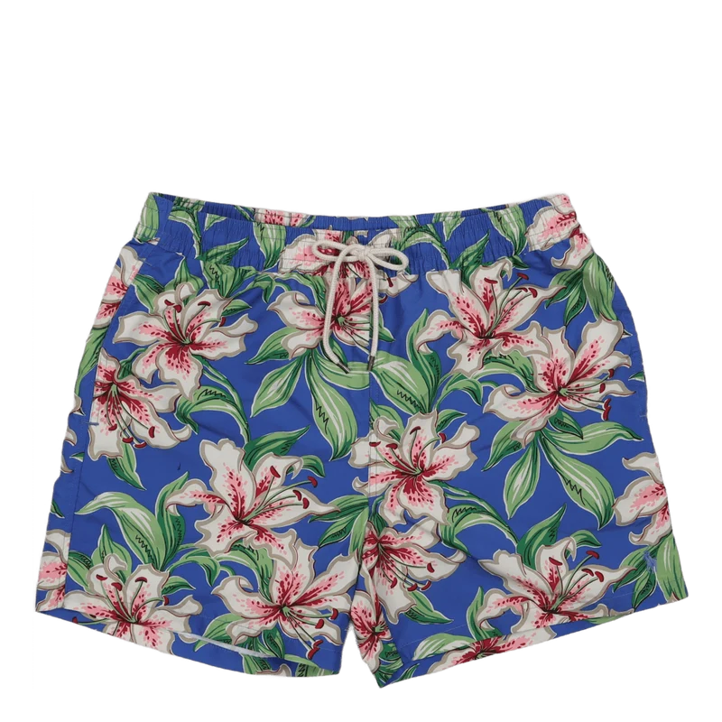 5.75-Inch Traveler Classic Swim Trunk Seaside Lilies