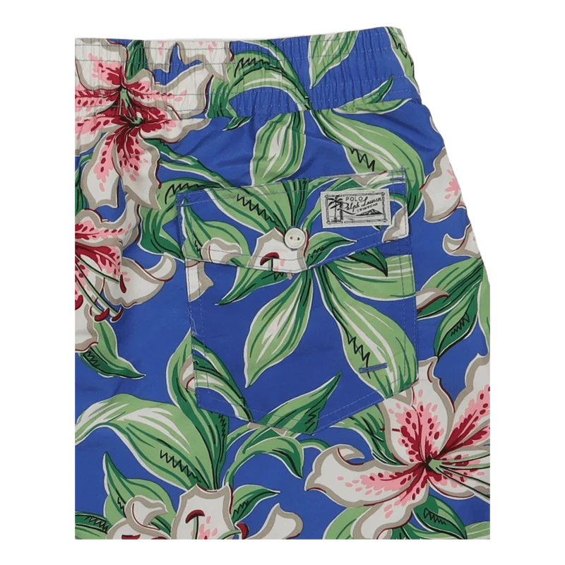 5.75-Inch Traveler Classic Swim Trunk Seaside Lilies