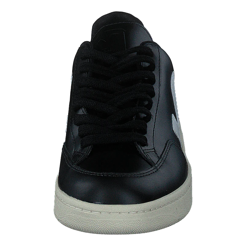 V-12 Leather Black_white Black White