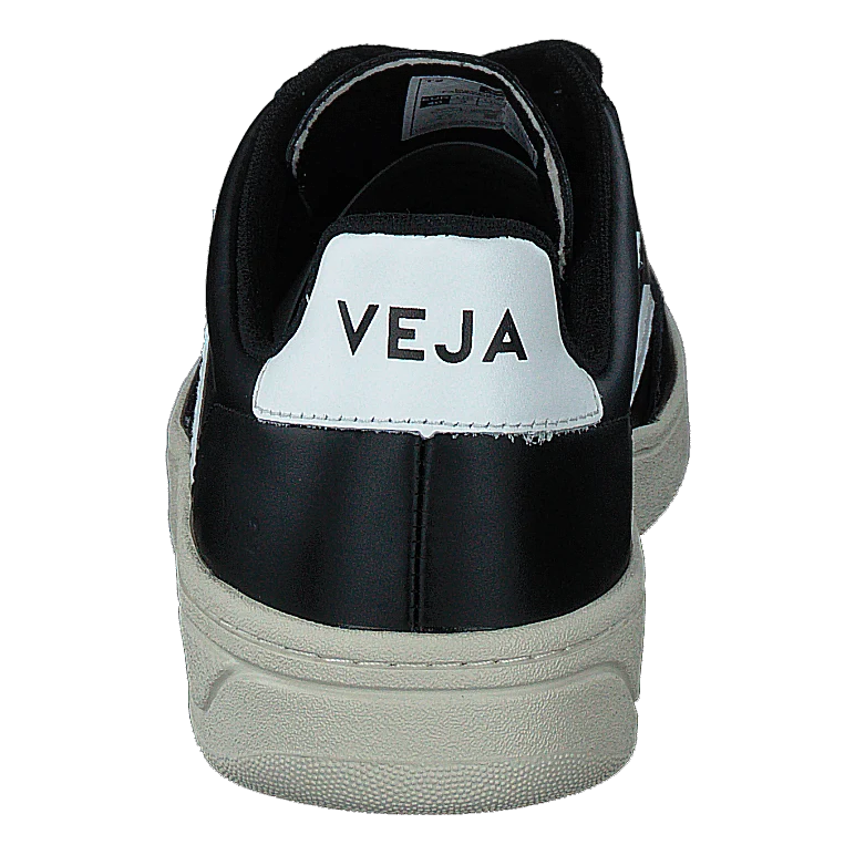 V-12 Leather Black_white Black White