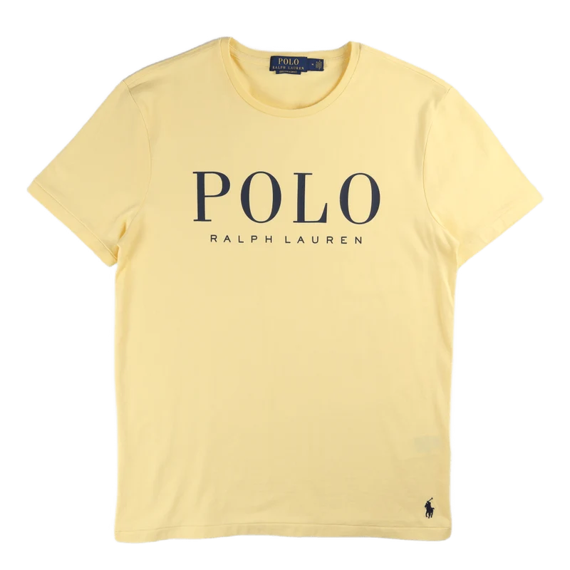 Custom Slim Fit Logo Jersey T-Shirt Empire Yellow