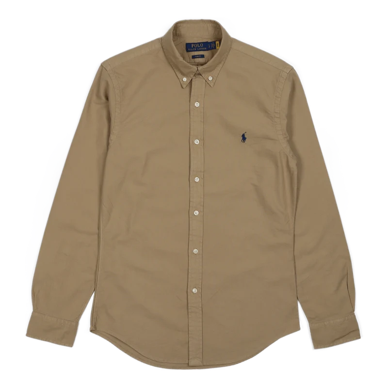Slim Fit Oxford Shirt Surrey Tan