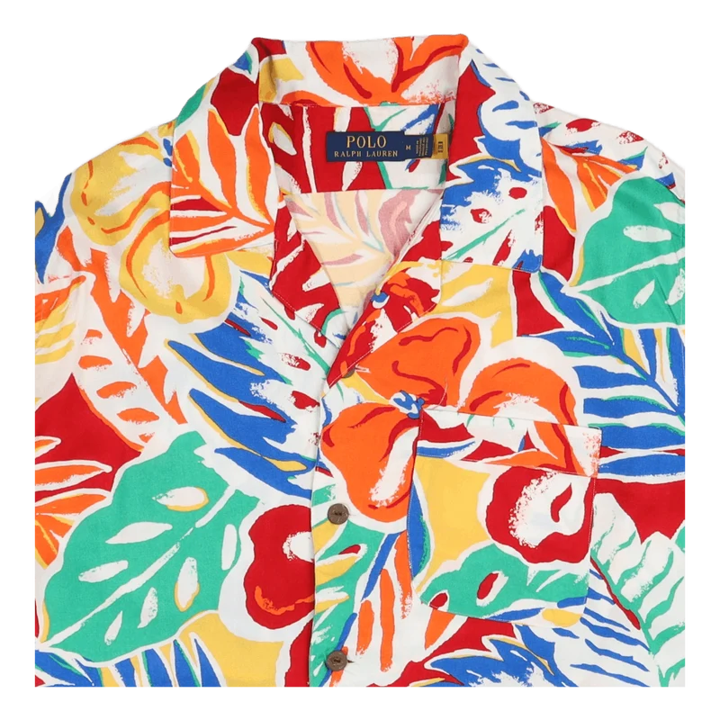 Classic Fit Floral Pajama-Style Shirt 5507 Soleil Flower