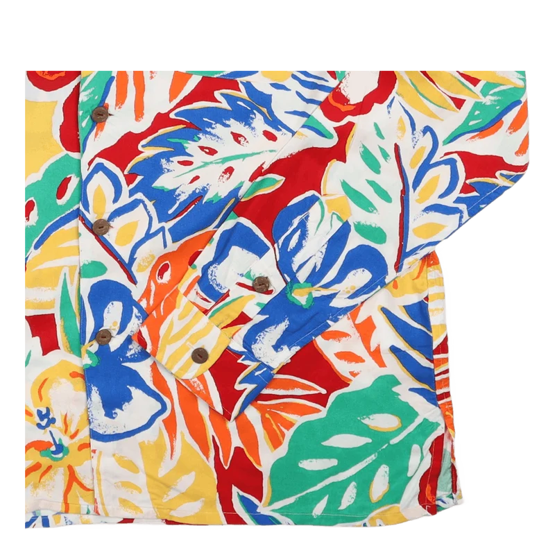 Classic Fit Floral Pajama-Style Shirt 5507 Soleil Flower