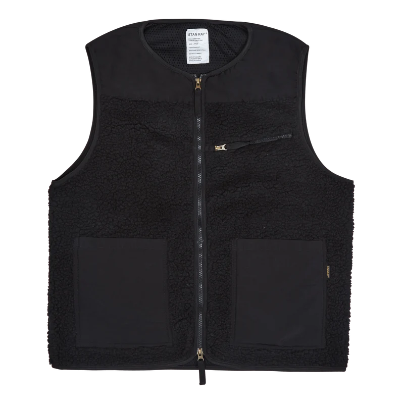 Fleece Layer Vest Black
