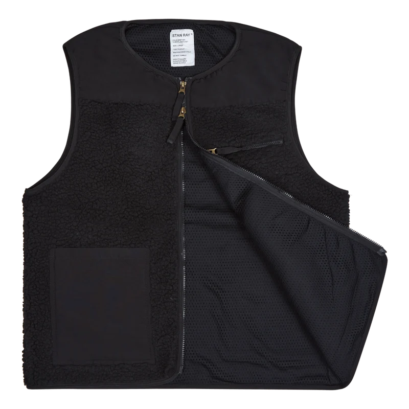 Fleece Layer Vest Black