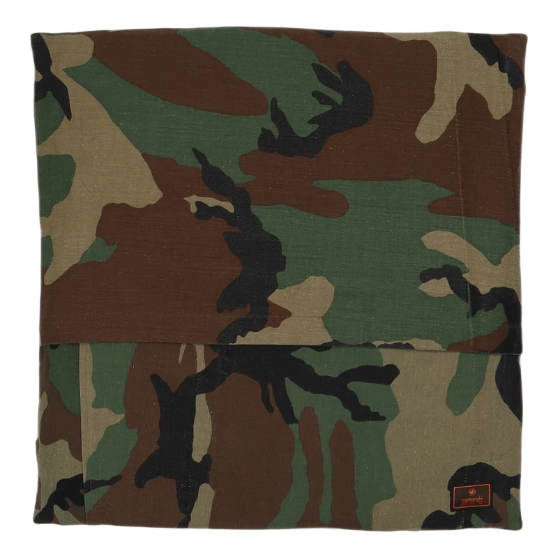 Upcycled Camo Cushion Vintage Woodland