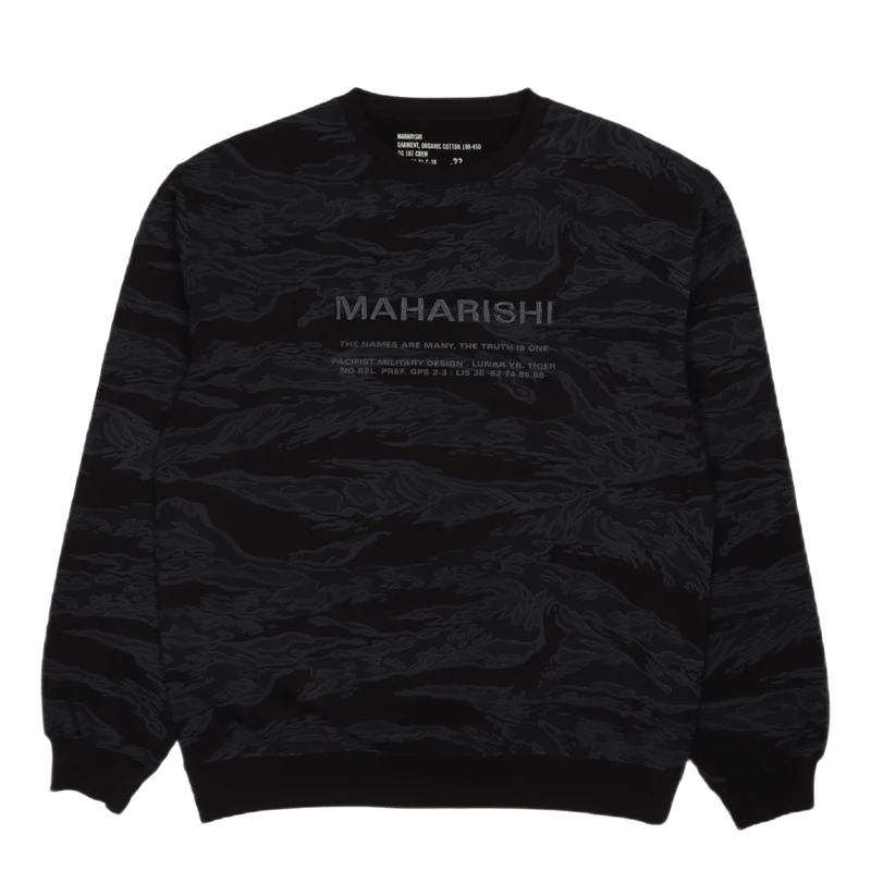 Camo Miltype Crew Sweat Ocs 45 Subdued Night Tigerstripe