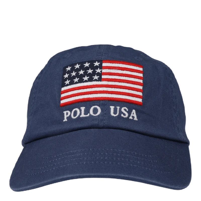 Flag Chino Ball Cap Light Navy