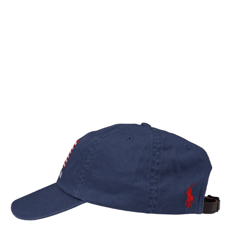 Flag Chino Ball Cap Light Navy