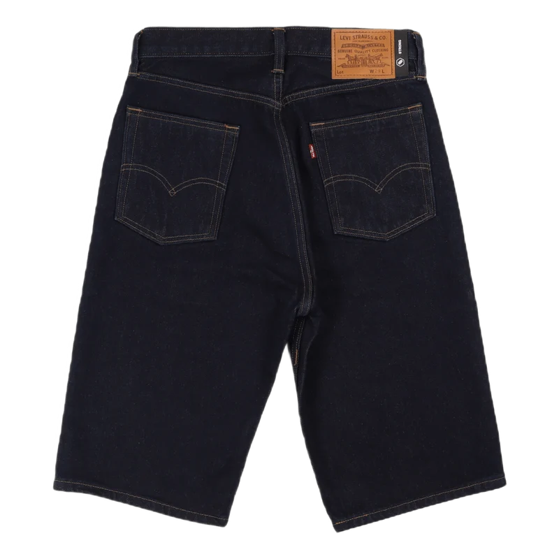 Skate Baggy 5 Pckt Short Doubl Dark Indigo - Flat Finish