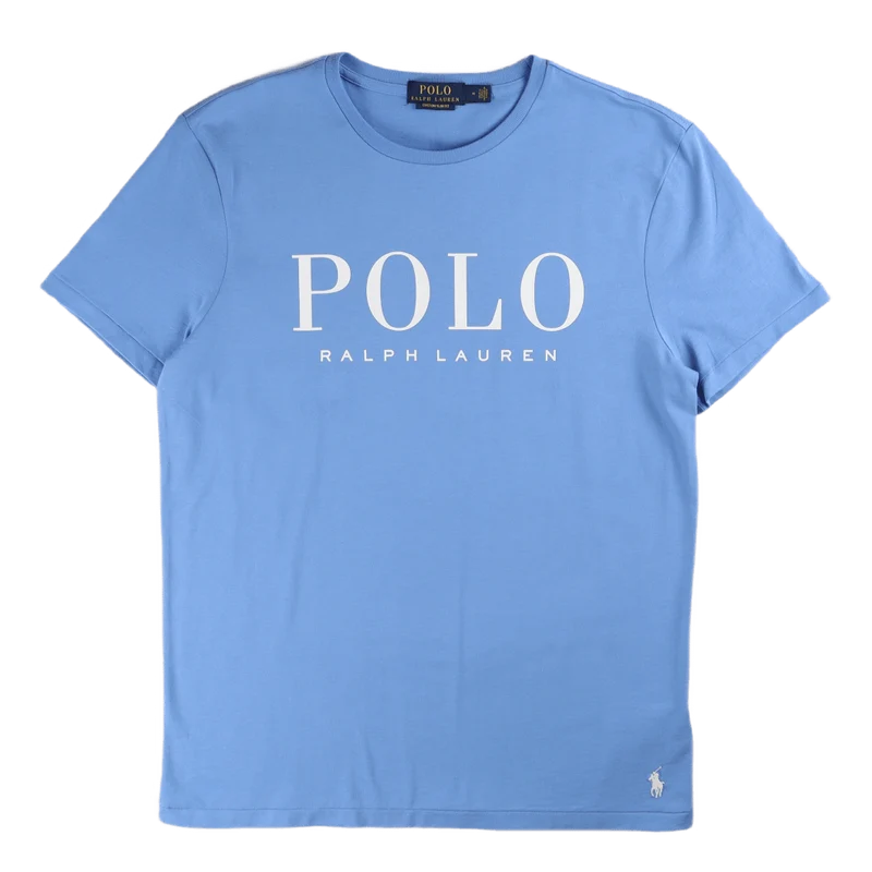 Custom Slim Fit Logo Jersey T-Shirt Harbor Island Blue