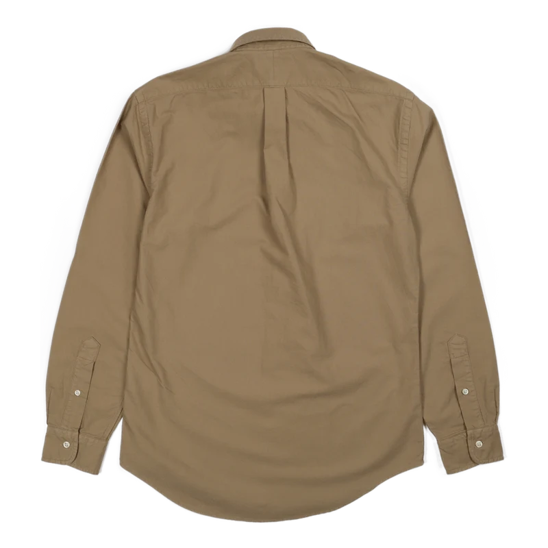 Custom Fit Garment-Dyed Oxford Shirt Surrey Tan