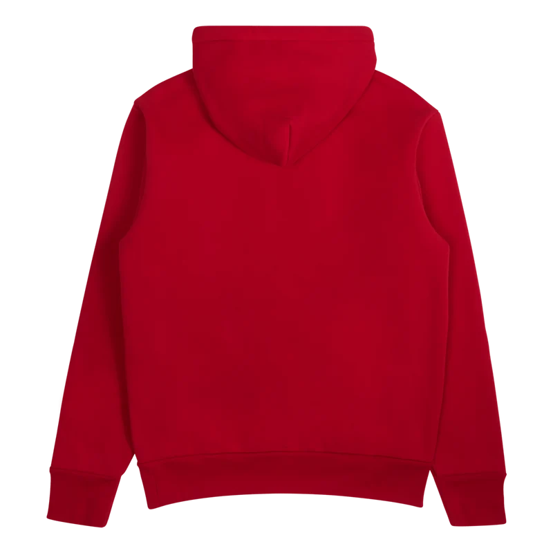Double-Knit Fleece Hoodie Red