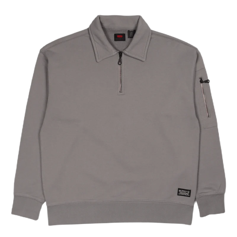 Skate New Quarter Zip Cliff Gr Grey