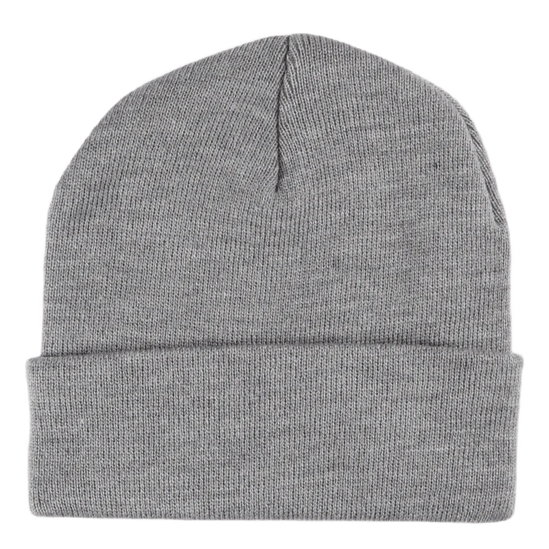 Essentials Box Logo Beanie Grey Heather
