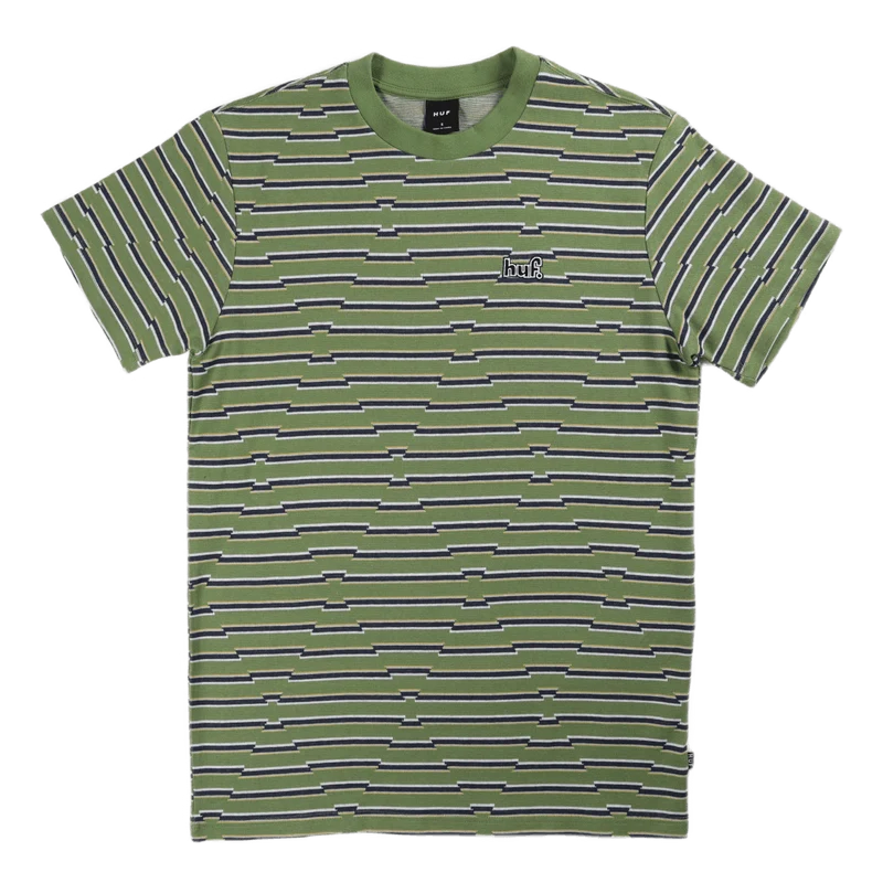 Glenn Stripe S/s Knit Top Cactus