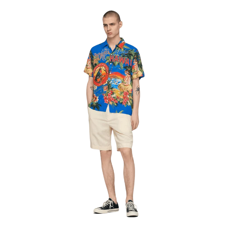 Classic Fit Linen-Blend Short