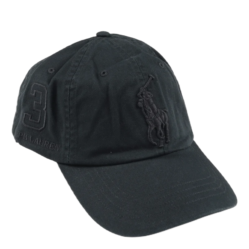 Big Pony Twill Ball Cap Black/Black