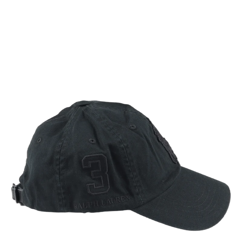 Big Pony Twill Ball Cap Black/Black