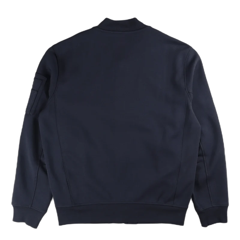 Double-Knit Bomber Jacket Aviator Navy
