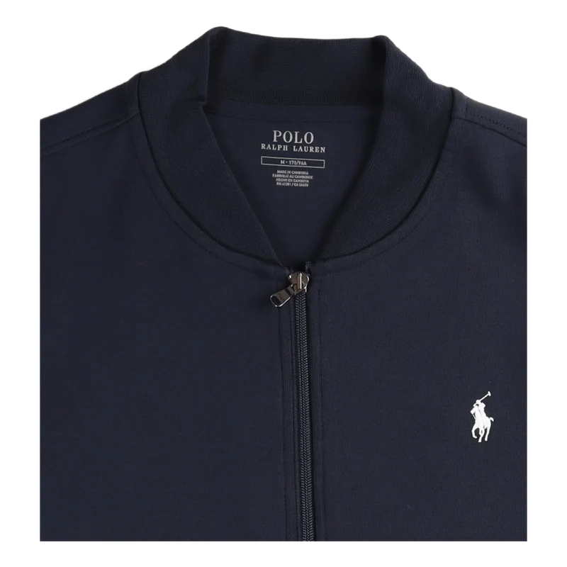 Double-Knit Bomber Jacket Aviator Navy
