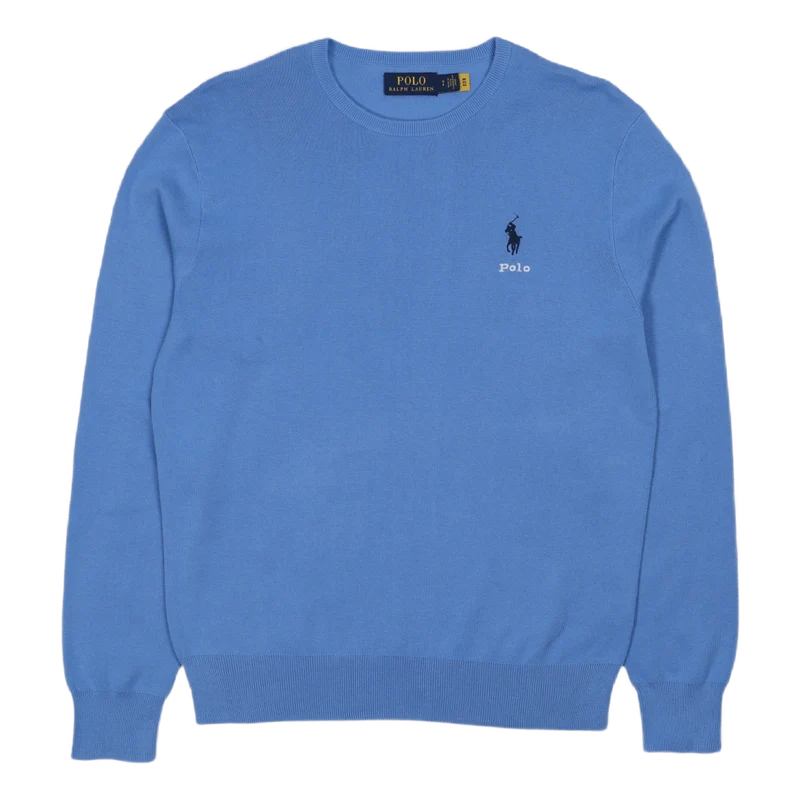 Cotton Crewneck Sweater Harbor Island Blue