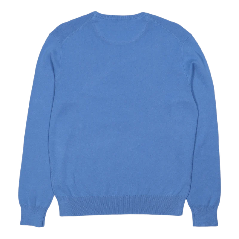Cotton Crewneck Sweater Harbor Island Blue