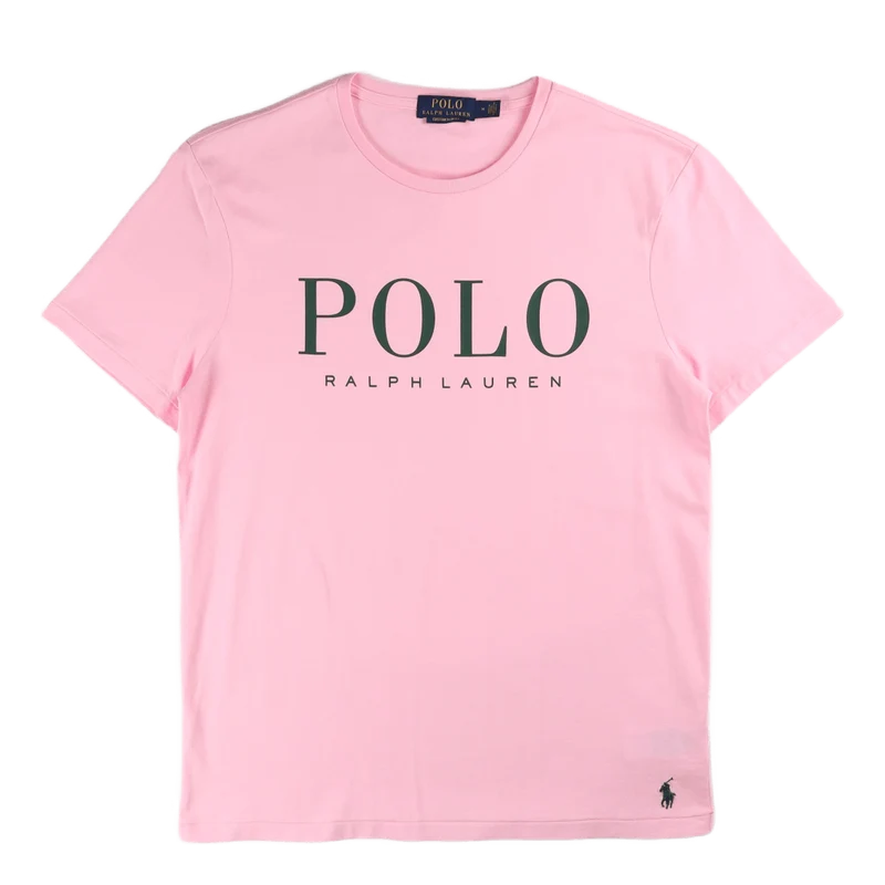 Custom Slim Fit Logo Jersey T-Shirt Carmel Pink
