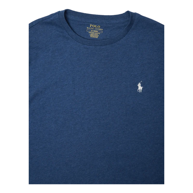 Custom Slim Fit Jersey Crewneck T-Shirt Blue Htr